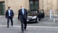 El empresario sale de Palacio Nacional, donde se reunió durante casi dos horas con el Presidente Andrés Manuel López Obrador.