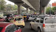 Reportan caos vial de más de 4 horas en Periférico Norte por bloqueo