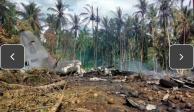 Avión militar se estrella en Filipinas