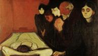 Edvard Munch, Junto al lecho de muerte (fiebre), 1896.