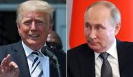(Izq. a der.) Donald Trump y Vladimir Putin.