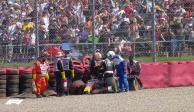 Max Verstappen chocó con Lewis Hamilton en la F1