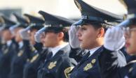 Policías capitalinos, durante la ceremonia de graduación de la generación 277.