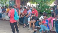 Migrantes de Haití llegan a&nbsp;Tapachula, Chiapas.