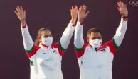 La secretaria de Gobernación, Olga Sánchez Cordero, felicitó a la pareja mexicana que obtuvo bronce en los Juegos Olímpicos de Tokyo 2020