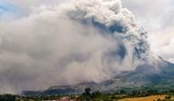 Así fue la erupción del volcán Sinabung en Indonesia