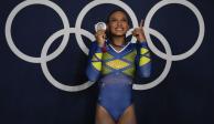 Rebeca Andrade, la primera latina en ganar medalla en gimnasia.