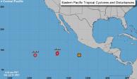 De manera simultanea se han desarrollado la tormenta tropical "Hilda" y la depresión tropical Nueve-E.