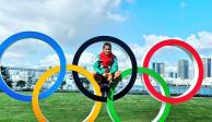 Esmeralda Falcón en los Juegos Olímpicos de Tokio 2020.