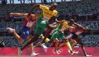Hansle Parchment de Jamaica, en los Juegos Olímpicos de Tokio 2020