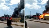 La explosión se registró a primeras horas de la tarde del miércoles en una bomba de gasolina y gas en Barcelona, Venezuela.