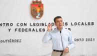 El gobernador de Chiapas, Rutilio Escandón.
