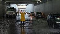 Por las lluvias de este domingo en la Ciudad de México se han registrado encharcamientos en al menos 20 zonas de diversas alcaldías.