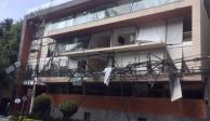 La Secretaría de Gestión Integral de Riesgos y Protección Civil de la CDMX mantiene el resguardo de la zona de la explosión en Avenida Coyoacán