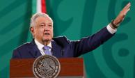 AMLO en conferencia matutina de este lunes 23 de agosto.