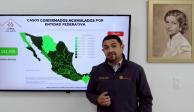 El secretario de Salud de Baja California, Alonso Pérez Rico, dio información sobre COVID-19 en la entidad.
