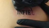 El novio acudió feliz por su tatuaje de regalo pero no esperó que fuera una venganza por ser infiel