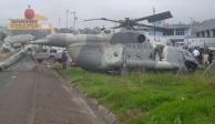Este es el momento exacto del desplome del helicóptero de la Marina en Hidalgo, en el cual viajaba el secretario de Gobierno de Veracruz, Éric Cisneros