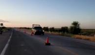 El enfrentamiento ocurrió a las 19:00 horas en la guardaraya entre Coahuila y Nuevo León, en la carretera federal, en el sitio conocido como la Brecha del Gas..