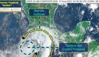 La tormenta tropical Nora continúa paralela a costas nacionales, ahora a 400 km al sur de Manzanillo, en Colima, informa Conagua.