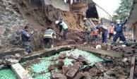 Autoridades de Xochimilco suspendieron el rescate de los perritos atrapados por la presencia de lluvias.
