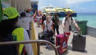 Inegi señaló que del total de turistas de internación que ingresaron al país durante julio de este año, 80.5% correspondió a turistas por vía aérea.
