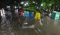 Debido a lluvias en Tula, Hidalgo, la Conagua pide a la población tomar precauciones.