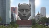 Tlali es una estatua inspirada en las cabezas colosales olmecas.