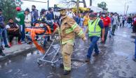 Distintos cuerpos de auxilio fueron desplegados en el cerro del Chiquihuite para realizar labores de búsqueda y rescate