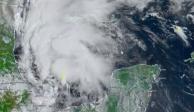El centro de la tormenta tropical "Nicholas" se localizó a 205 kilómetros al noreste del Puerto de Veracruz y se desplaza a una velocidad de 20 kilómetros por hora.