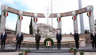 El gobernador del Estado de México, Alfredo Del Mazo, acudió a&nbsp;la conmemoración del 174 Aniversario de los Niños Héroes en Toluca.