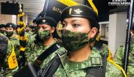 Algunos elementos de las fuerzas armadas de la CDMX, utilizaron el Metro como medio para transportarse al Desfile Militar 2021