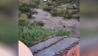 Presa se desborda en Zacatecas tras lluvias