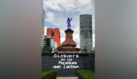 "Vamos a revisar", aseguró Claudia Sheinbaum sobre destino del anti-monumento feminista sobre la glorieta de Colón.