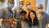 Pelé, a su salida del hospital