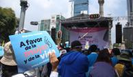 La marcha finalizó en el Ángel de la Independencia; asistentes compartieron opiniones sobre el aborto.