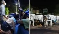 En redes sociales circularon videos que mostraron el momento en el que un festival en Iguala fue interrumpido por presuntas detonaciones de arma de fuego.