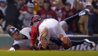 Aaron Judge se desliza en el duelo entre Yankees vs Red Sox, de la MLB