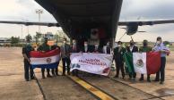 El cargamento llegó a Asunción, Paraguay,&nbsp;en un avión de la Fuerza Aérea Mexicana.