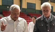 El Presidente de México, Andrés Manuel López Obrador, y el exgobernador de Baja California, Jaime Bonilla, en imagen de archivo.