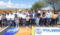 El gobernador de Guanajuato, Diego Sinhue Rodríguez Vallejo, inauguró el camino que conduce a la comunidad La Troja.