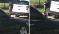 Un video captó el momento en el que un policía agrede a una mujer afroamericana en Lousiana, Estados Unidos.