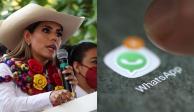Evelyn Salgado informó que su cuenta de WhatsApp fue vulnerada; no la utilizará por motivos de seguridad.