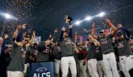Los Astros de Houston celebran su pase a la Serie Mundial de la MLB