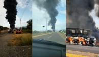 Camión explota en carretera Salina Cruz-Tehuantepec