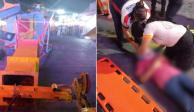 Reportan caída de juego mecánico en feria de Nuevo León; hay cuatro lesionados