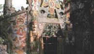 Parte de la fachada de la emblemática construcción del pintor y arquitecto mexicano.