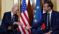 Joe Biden se reunió con Emmanuel Macron antes de participar en la cumbre del G20, en Roma, Italia.