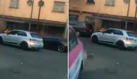 En redes sociales se difundió un video en donde se aprecia el momento en el que el policía es arrollado por un conductor en la alcaldía Venustiano Carranza.&nbsp;