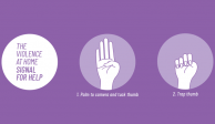 La señal es:  muestra primero la palma con el pulgar doblado hacia adentro y después se cierra el puño cubriendo el pulgar